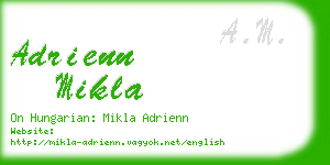 adrienn mikla business card